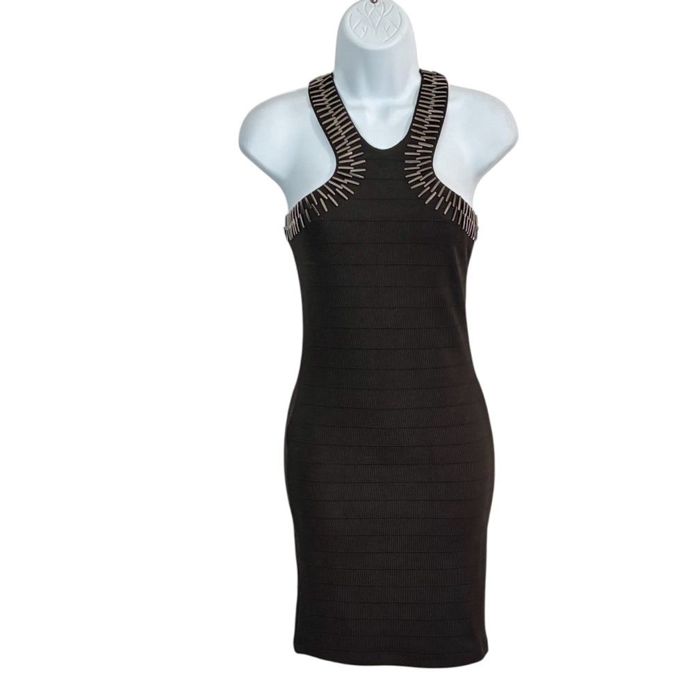 SEQUIN HEARTS Hardware Embellished Band Aid Dress